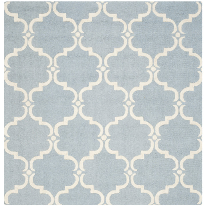 SAFAVIEH Cambridge CAM703B Handmade Blue / Ivory Rug Image 6