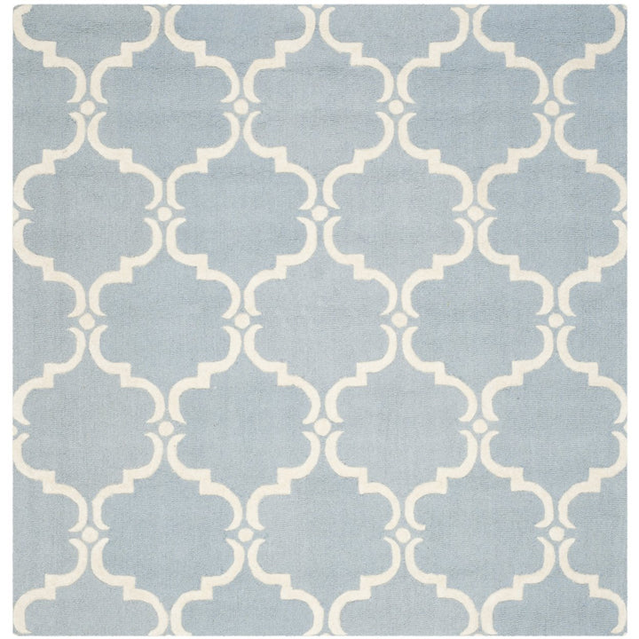 SAFAVIEH Cambridge CAM703B Handmade Blue / Ivory Rug Image 1