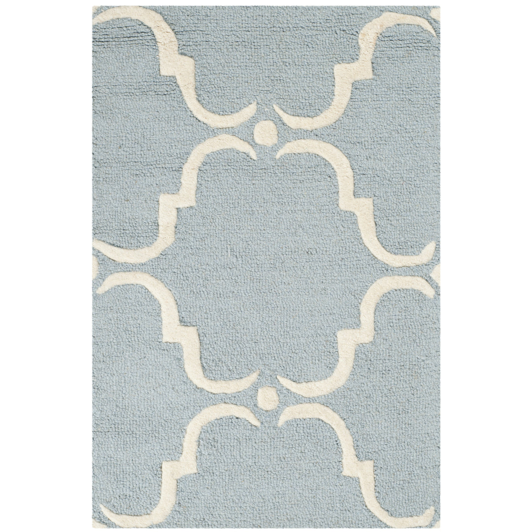 SAFAVIEH Cambridge CAM703B Handmade Blue / Ivory Rug Image 8