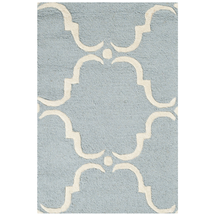 SAFAVIEH Cambridge CAM703B Handmade Blue / Ivory Rug Image 8