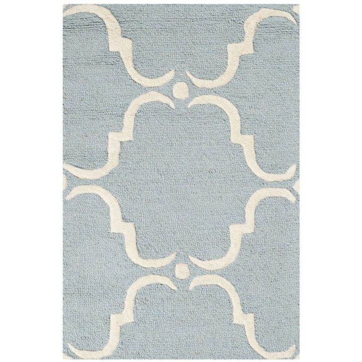 SAFAVIEH Cambridge CAM703B Handmade Blue / Ivory Rug Image 1