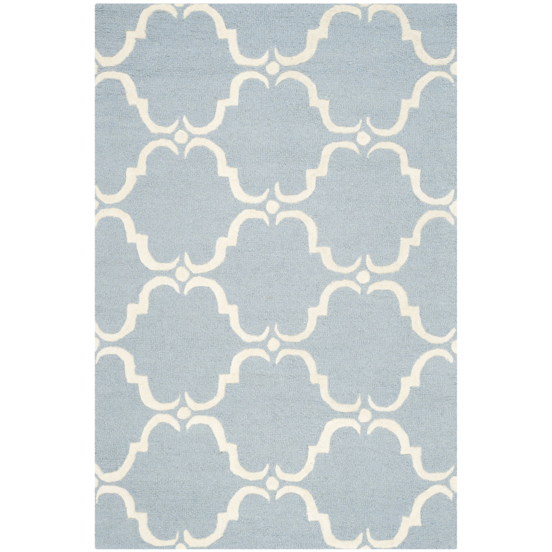 SAFAVIEH Cambridge CAM703B Handmade Blue / Ivory Rug Image 9