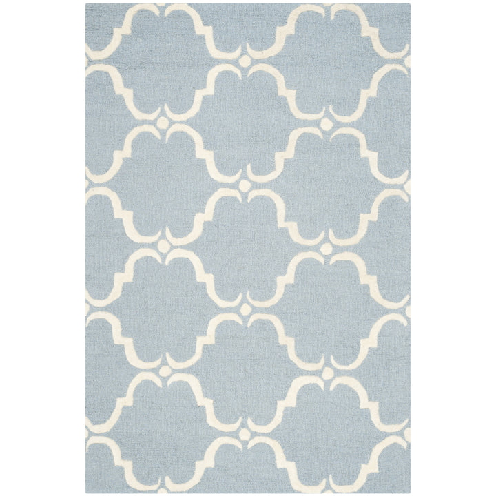 SAFAVIEH Cambridge CAM703B Handmade Blue / Ivory Rug Image 9