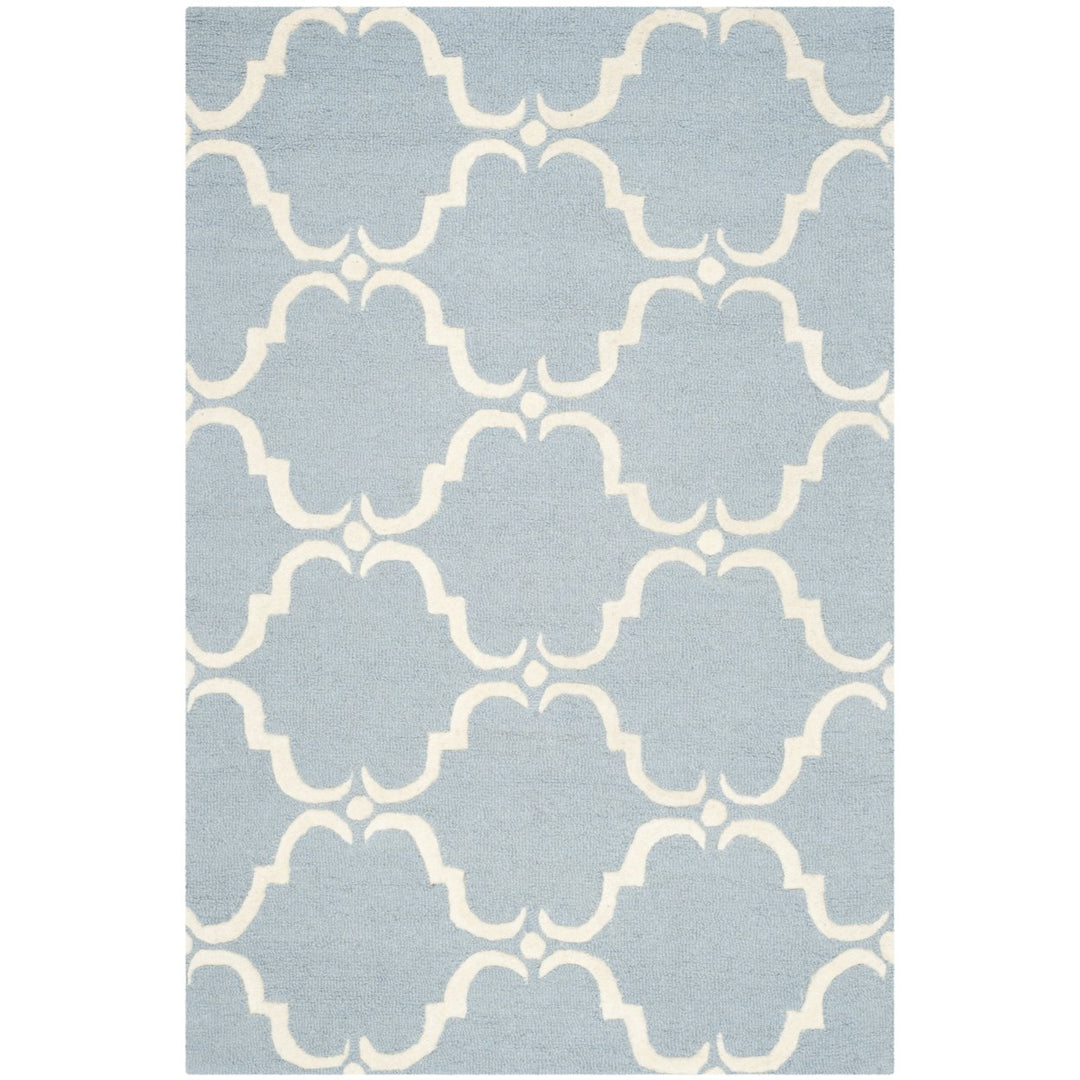 SAFAVIEH Cambridge CAM703B Handmade Blue / Ivory Rug Image 1