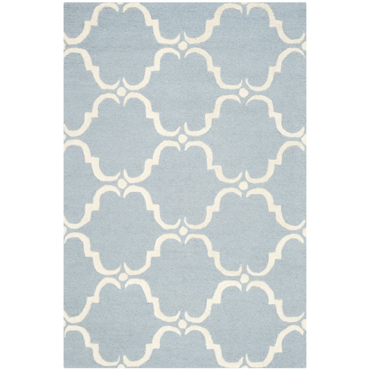 SAFAVIEH Cambridge CAM703B Handmade Blue / Ivory Rug Image 1