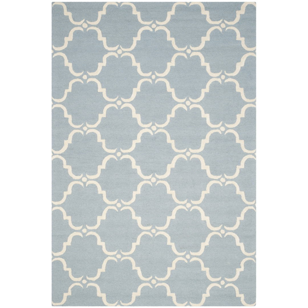 SAFAVIEH Cambridge CAM703B Handmade Blue / Ivory Rug Image 10