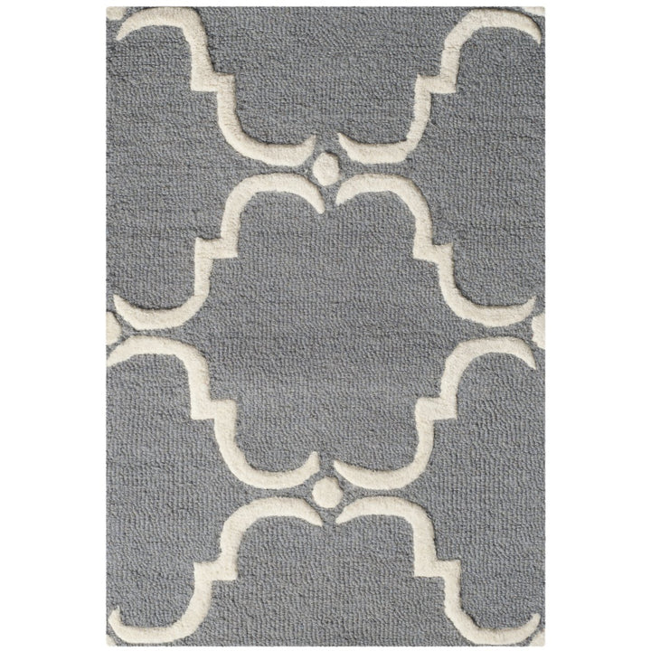 SAFAVIEH Cambridge CAM703D Dark Grey / Ivory Rug Image 1