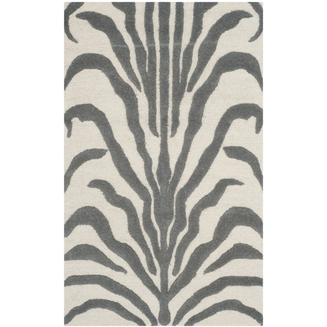 SAFAVIEH Cambridge CAM709A Ivory / Dark Grey Rug Image 1