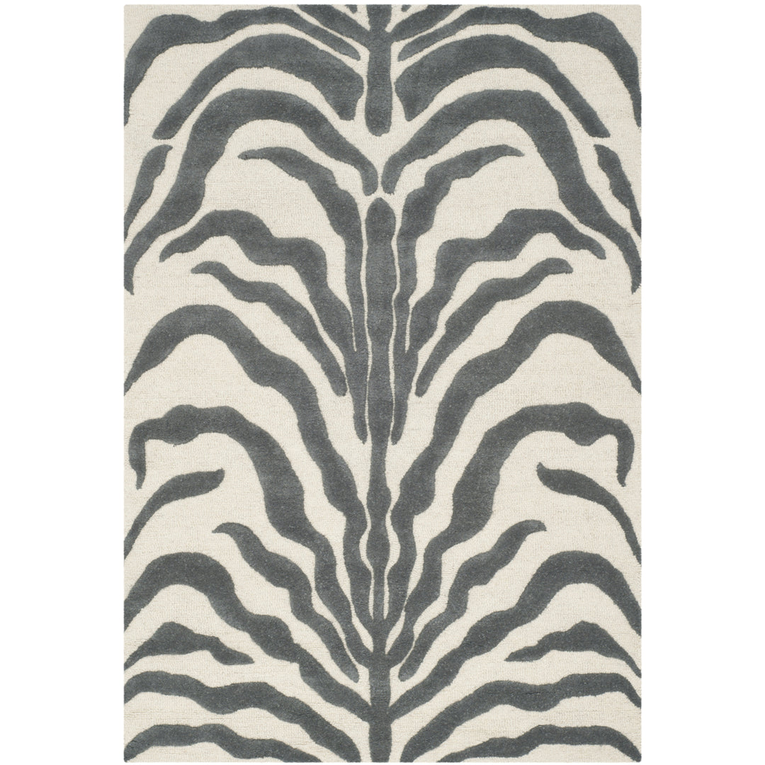 SAFAVIEH Cambridge CAM709A Ivory / Dark Grey Rug Image 9