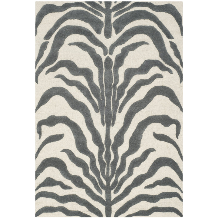 SAFAVIEH Cambridge CAM709A Ivory / Dark Grey Rug Image 9