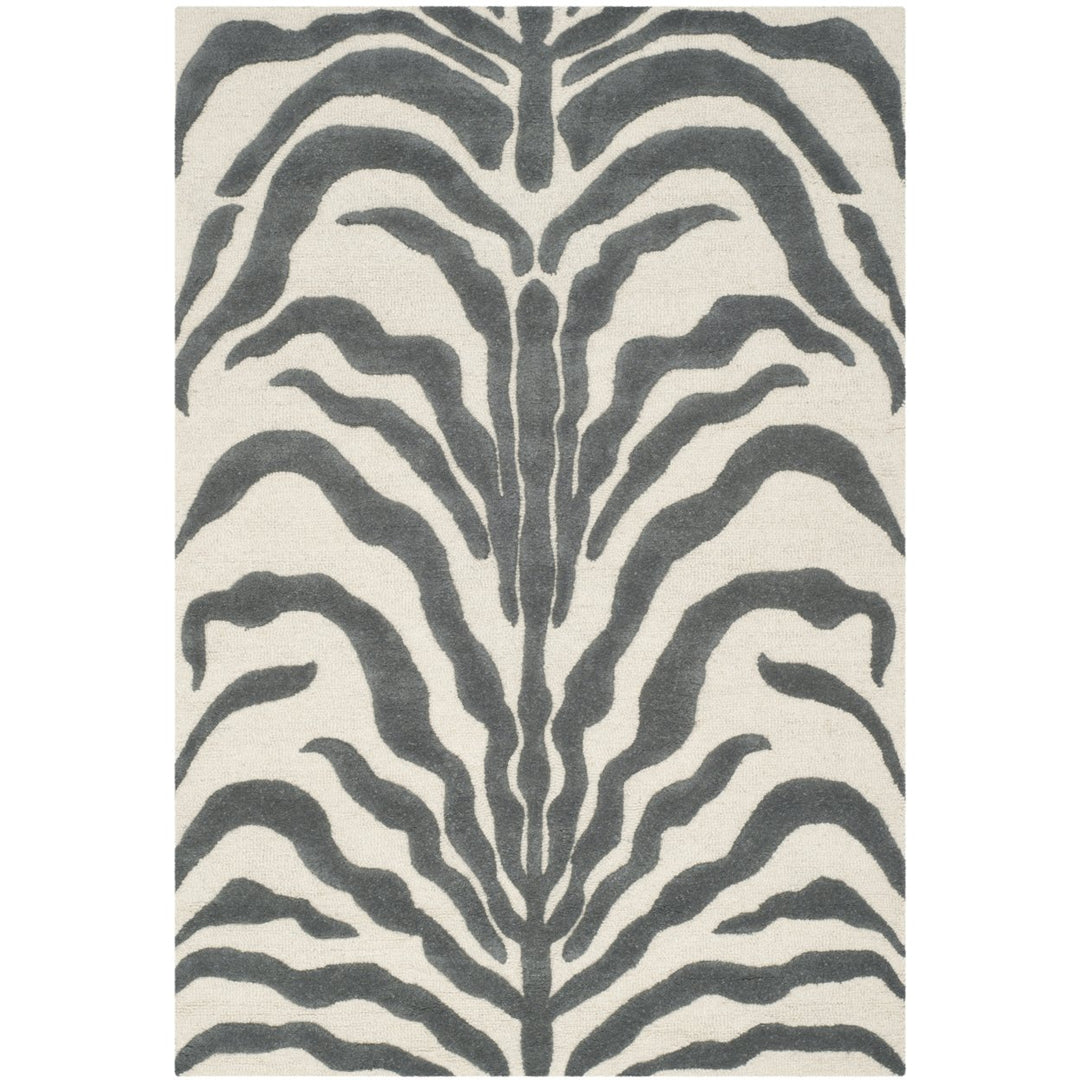 SAFAVIEH Cambridge CAM709A Ivory / Dark Grey Rug Image 1