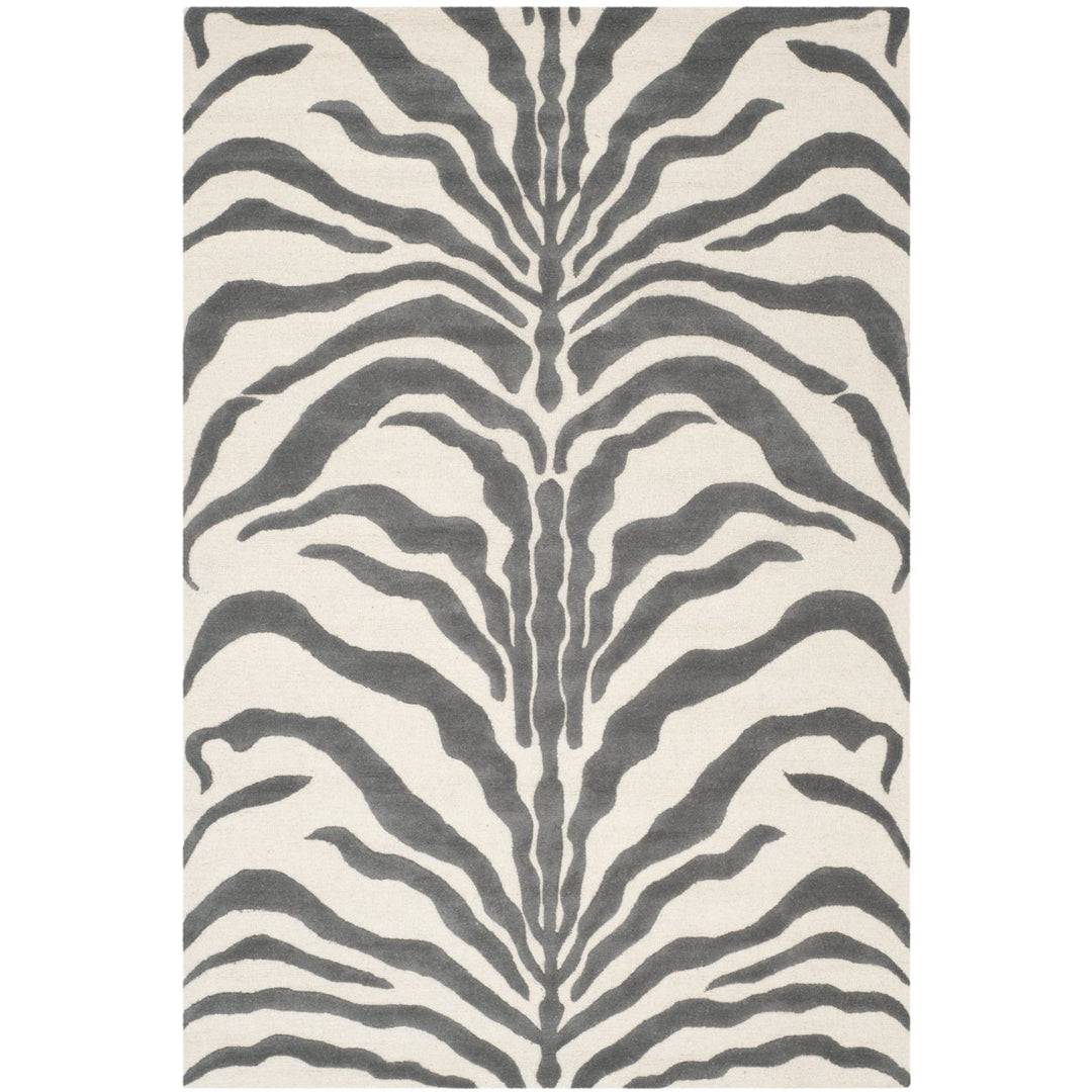 SAFAVIEH Cambridge CAM709A Ivory / Dark Grey Rug Image 1