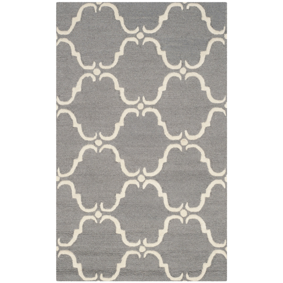 SAFAVIEH Cambridge CAM703D Dark Grey / Ivory Rug Image 6