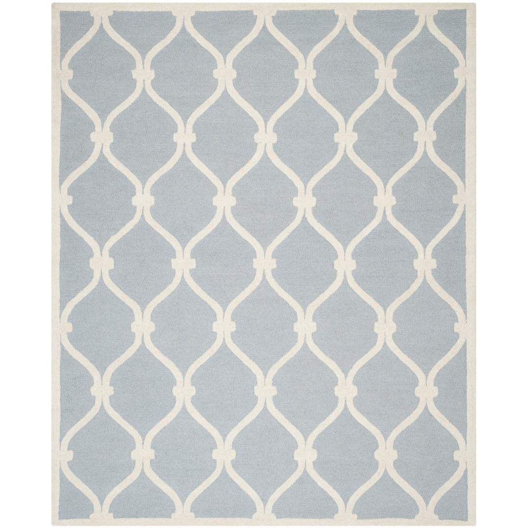 SAFAVIEH Cambridge CAM710B Handmade Blue / Ivory Rug Image 1