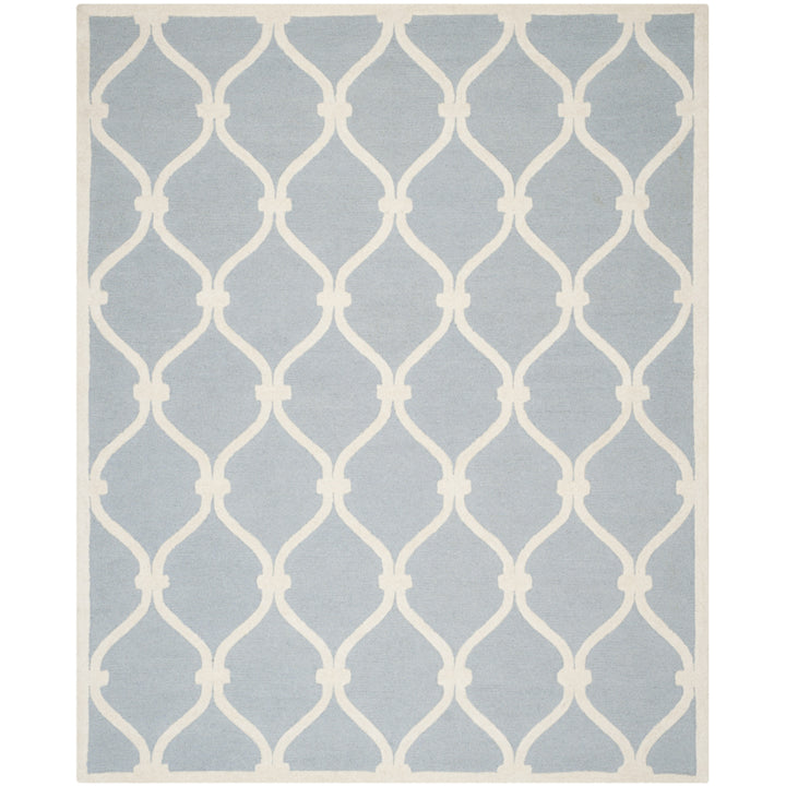 SAFAVIEH Cambridge CAM710B Handmade Blue / Ivory Rug Image 1