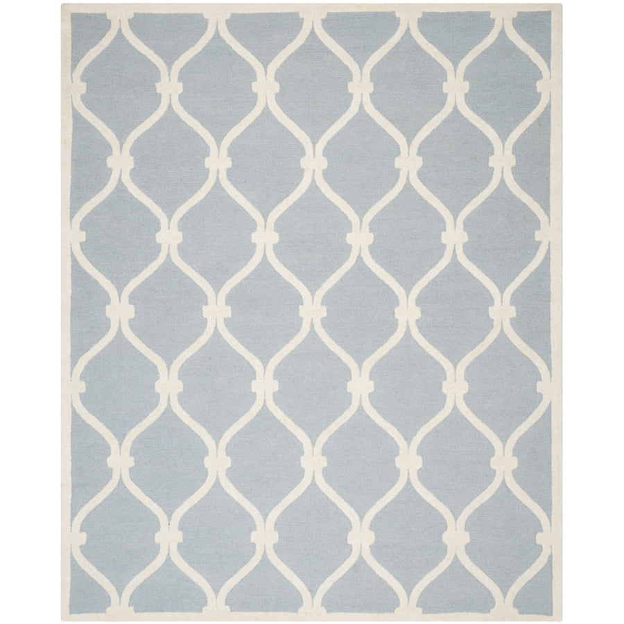 SAFAVIEH Cambridge CAM710B Handmade Blue / Ivory Rug Image 1