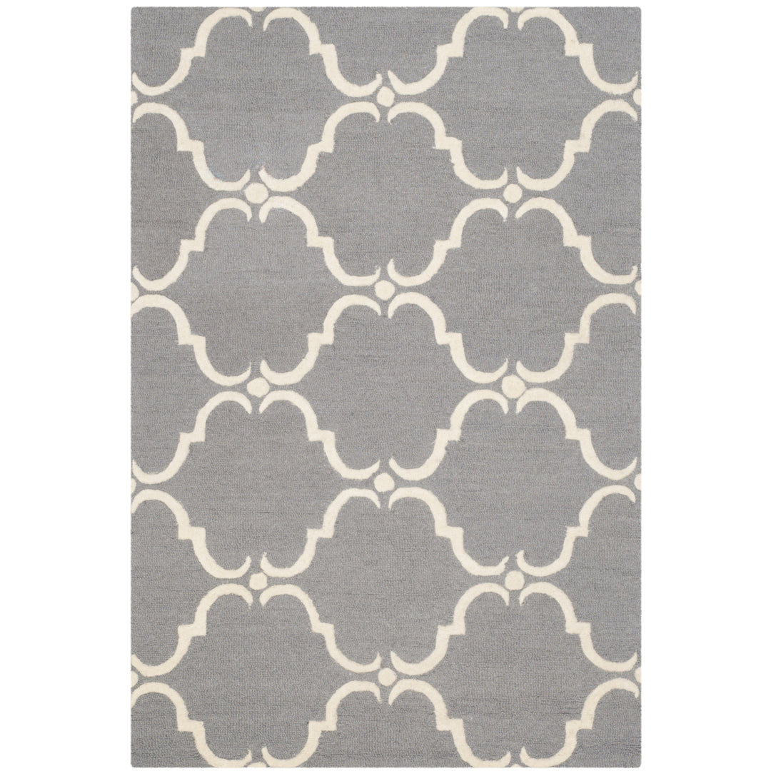 SAFAVIEH Cambridge CAM703D Dark Grey / Ivory Rug Image 7