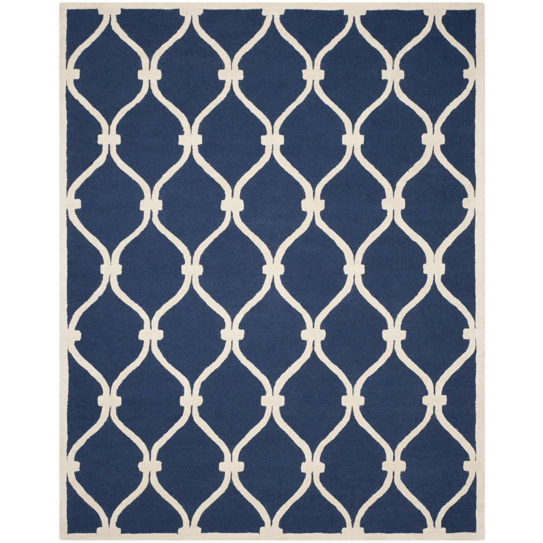 SAFAVIEH Cambridge CAM710M Handmade Navy / Ivory Rug Image 1