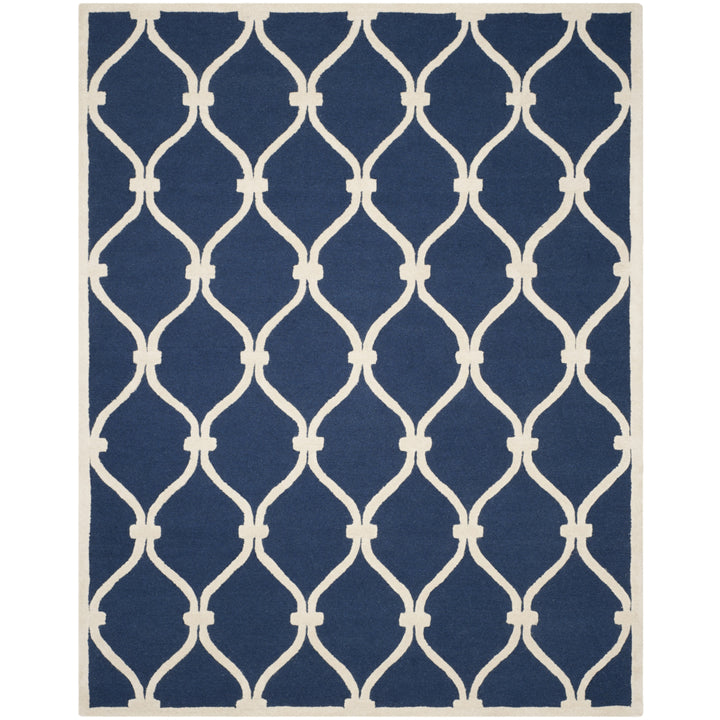 SAFAVIEH Cambridge CAM710M Handmade Navy / Ivory Rug Image 1