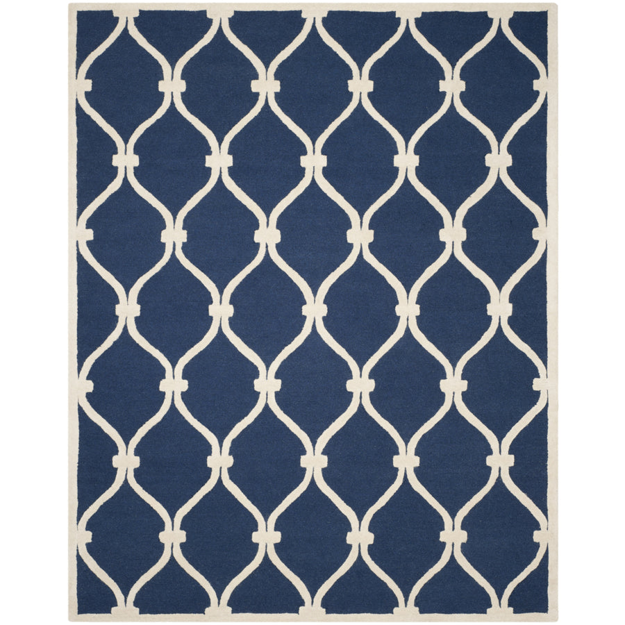 SAFAVIEH Cambridge CAM710M Handmade Navy / Ivory Rug Image 1