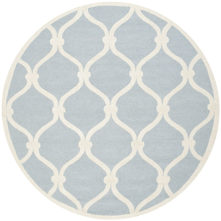 SAFAVIEH Cambridge CAM710B Handmade Blue / Ivory Rug Image 4