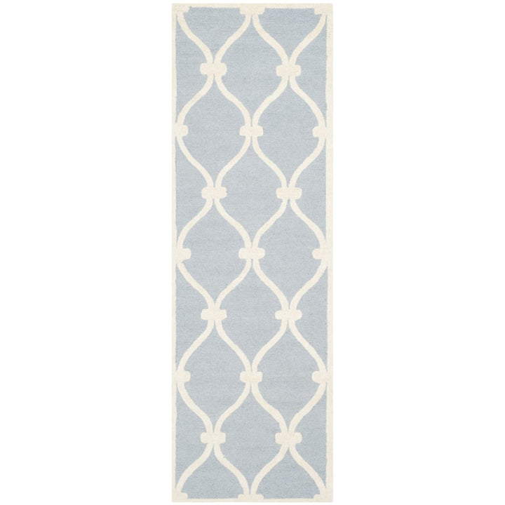 SAFAVIEH Cambridge CAM710B Handmade Blue / Ivory Rug Image 5