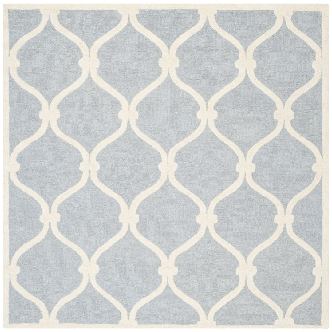 SAFAVIEH Cambridge CAM710B Handmade Blue / Ivory Rug Image 6