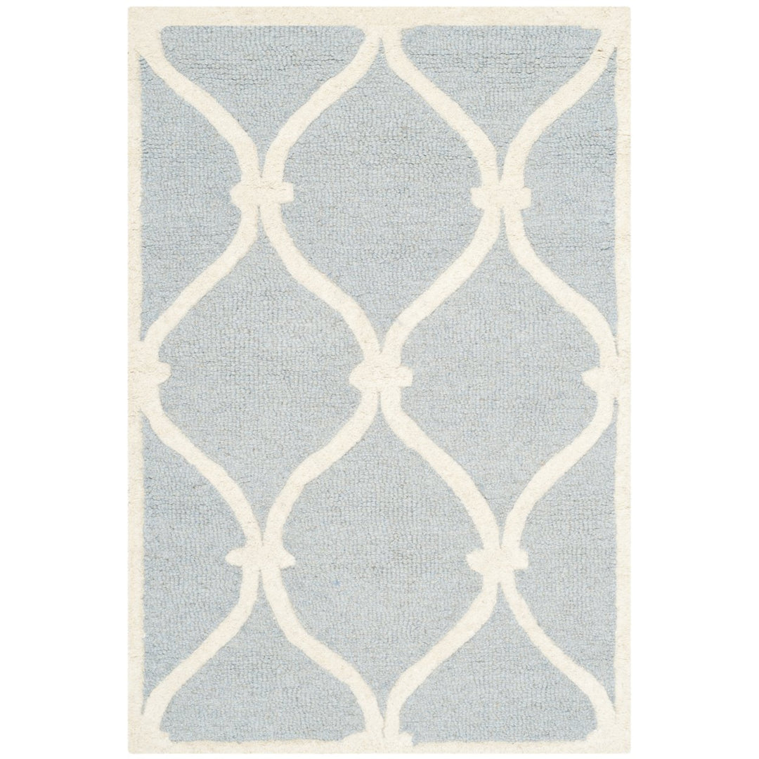 SAFAVIEH Cambridge CAM710B Handmade Blue / Ivory Rug Image 9