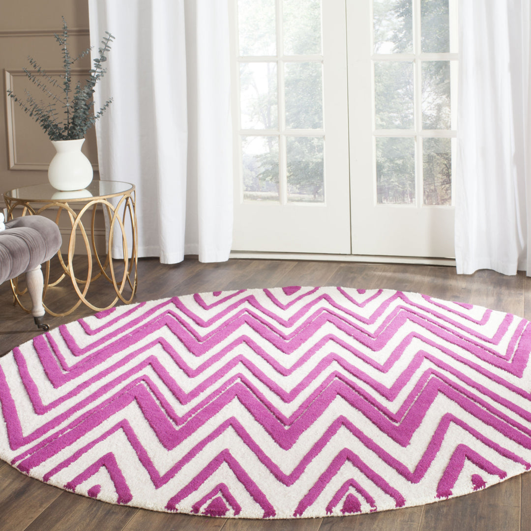 SAFAVIEH Cambridge CAM711F Ivory / Fuchsia Rug Image 2