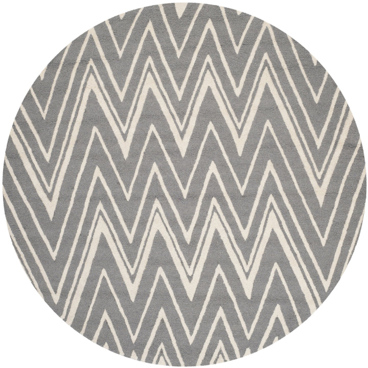 SAFAVIEH Cambridge CAM711D Dark Grey / Ivory Rug Image 4