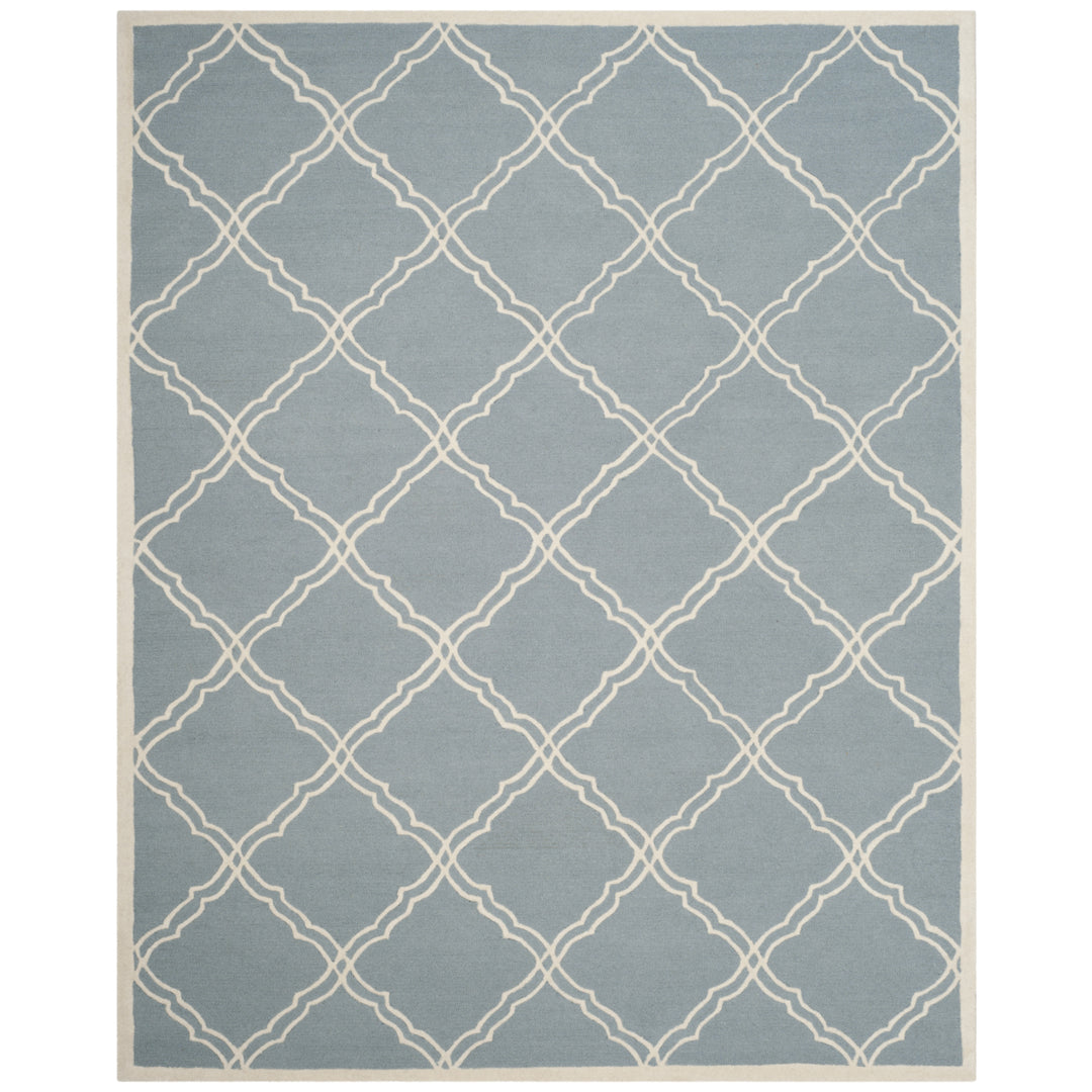 SAFAVIEH Cambridge CAM712B Handmade Blue / Ivory Rug Image 1