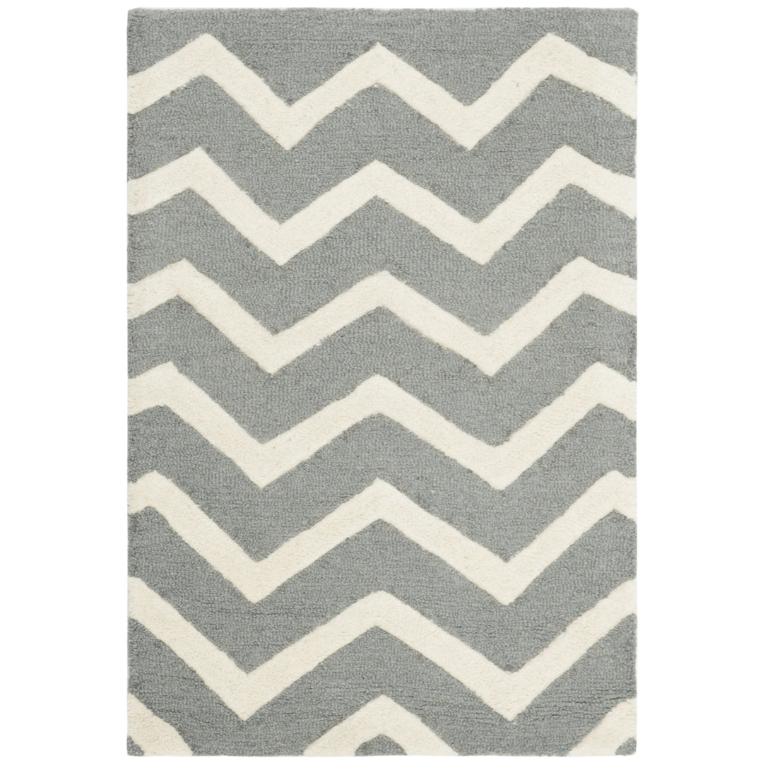 SAFAVIEH Cambridge CAM714D Dark Grey / Ivory Rug Image 2