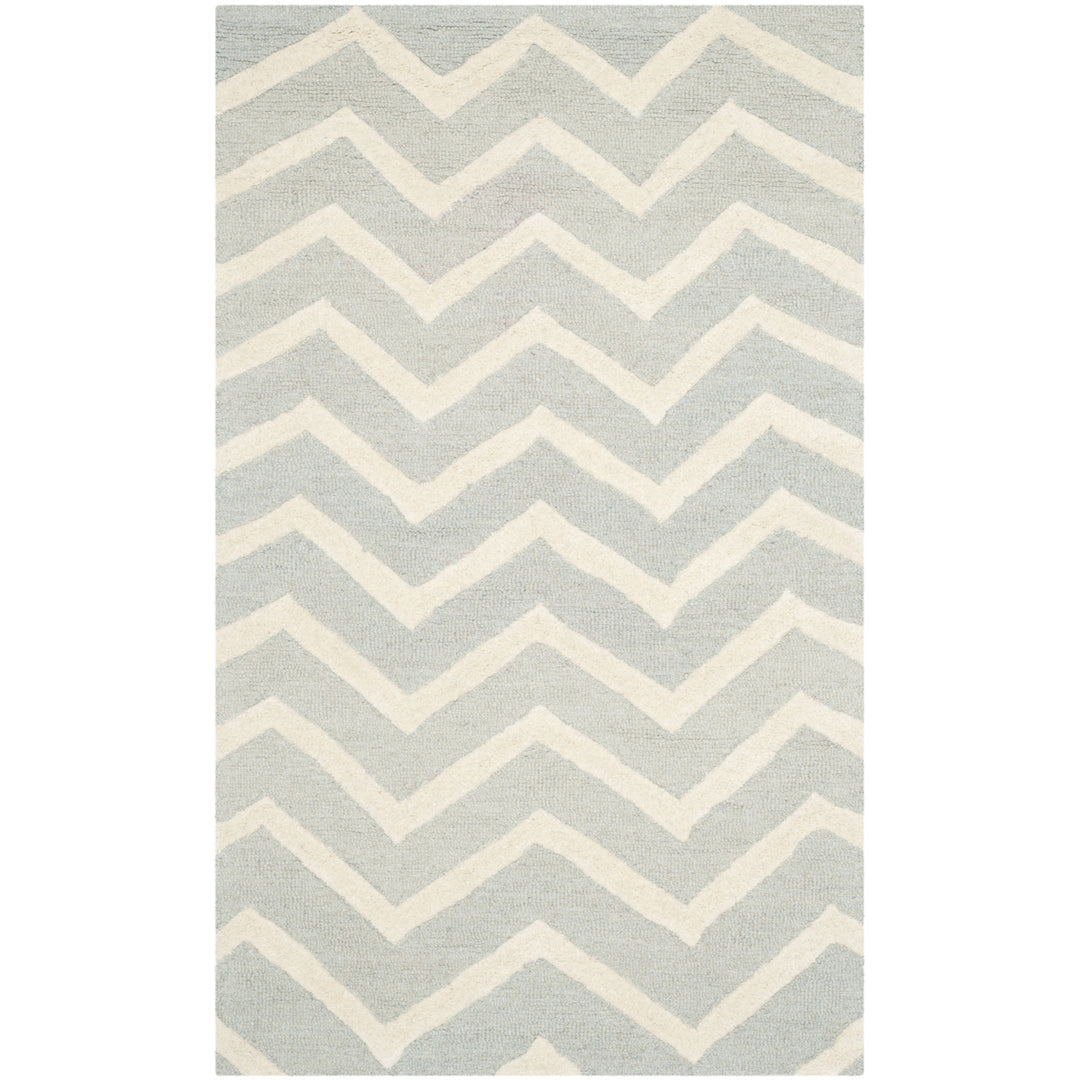 SAFAVIEH Cambridge CAM714G Handmade Grey / Ivory Rug Image 9