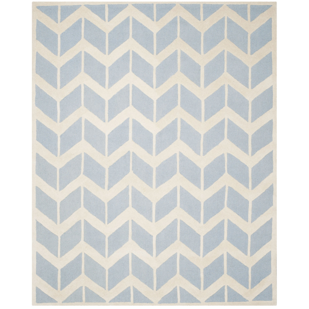 SAFAVIEH Cambridge CAM718B Handmade Blue / Ivory Rug Image 1