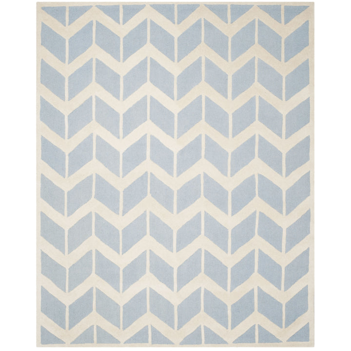 SAFAVIEH Cambridge CAM718B Handmade Blue / Ivory Rug Image 1