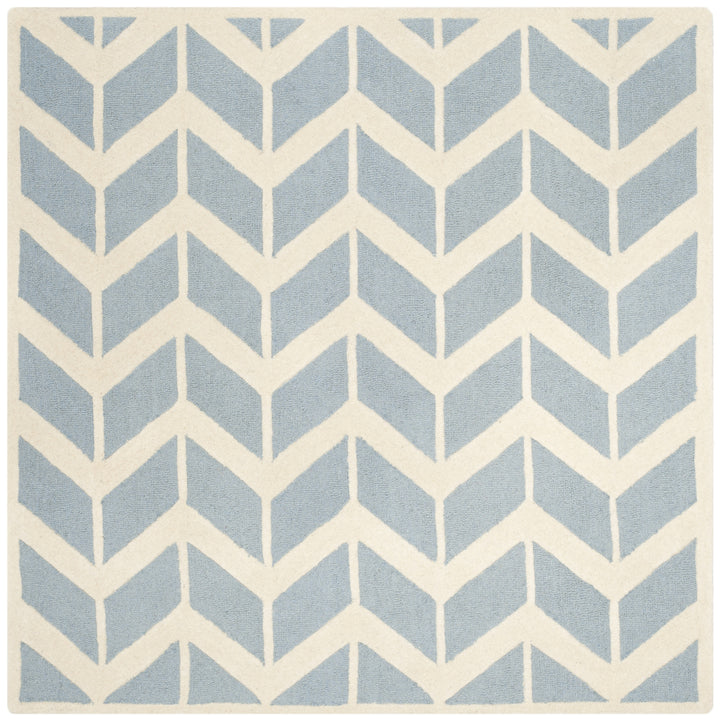 SAFAVIEH Cambridge CAM718B Handmade Blue / Ivory Rug Image 6