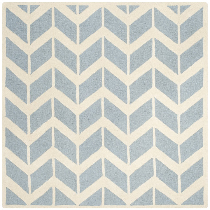 SAFAVIEH Cambridge CAM718B Handmade Blue / Ivory Rug Image 1