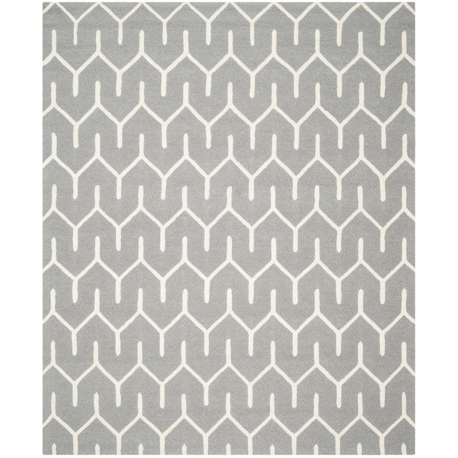 SAFAVIEH Cambridge CAM720D Dark Grey / Ivory Rug Image 1