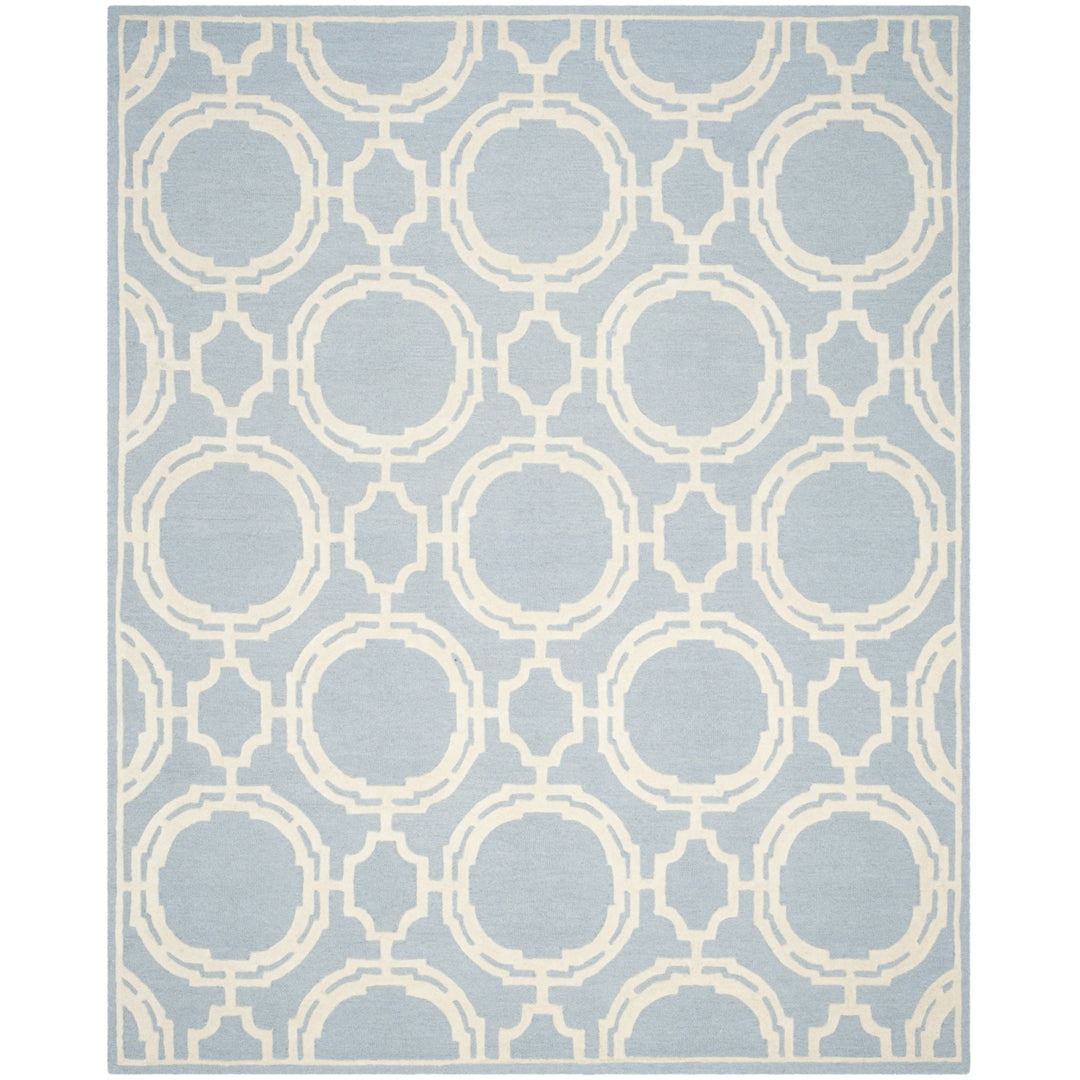 SAFAVIEH Cambridge CAM721B Handmade Blue / Ivory Rug Image 1