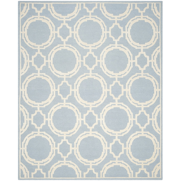 SAFAVIEH Cambridge CAM721B Handmade Blue / Ivory Rug Image 1