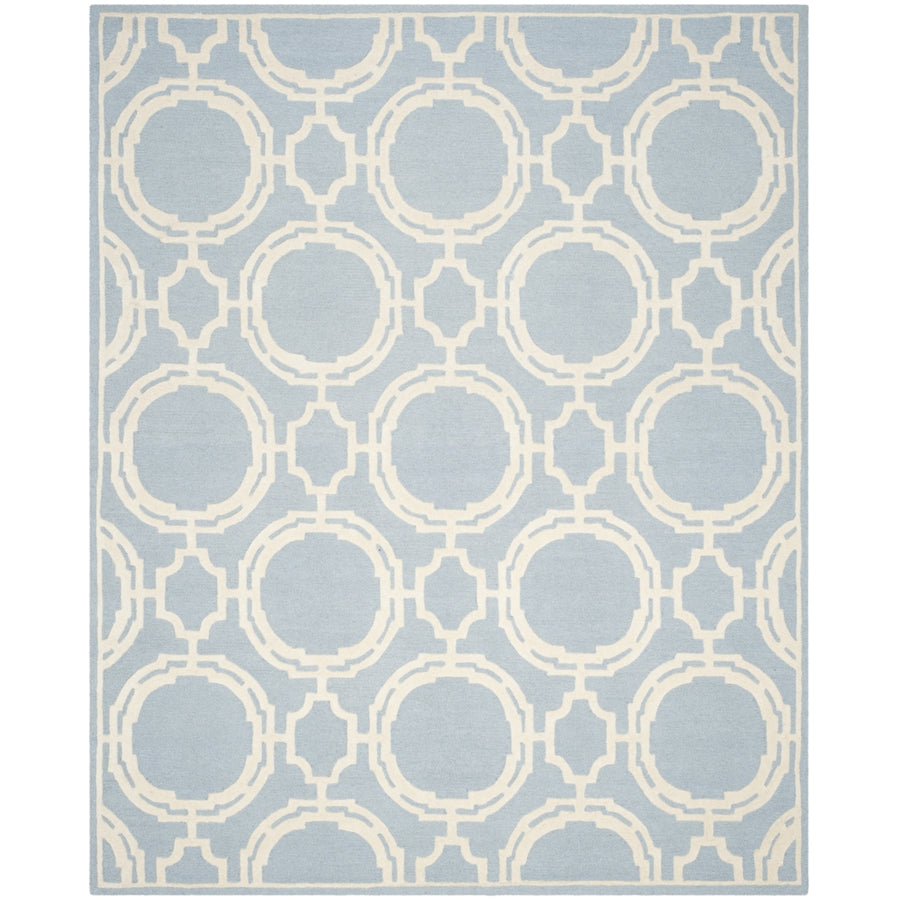 SAFAVIEH Cambridge CAM721B Handmade Blue / Ivory Rug Image 1