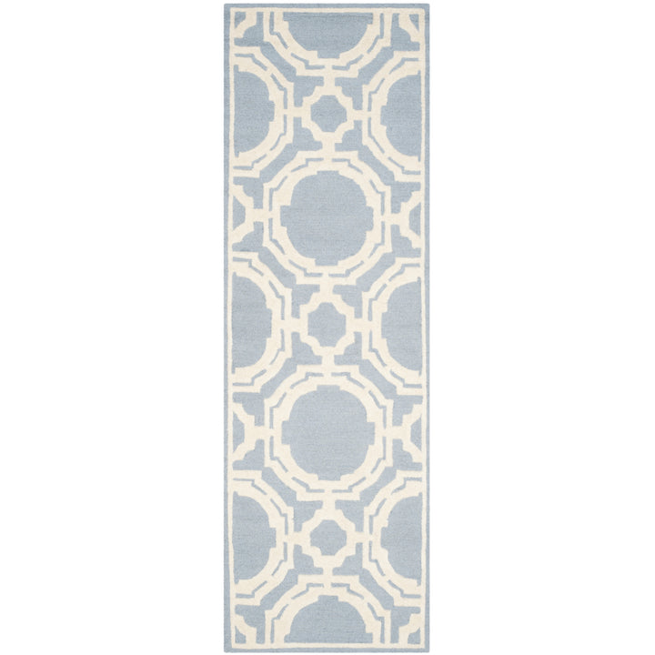 SAFAVIEH Cambridge CAM721B Handmade Blue / Ivory Rug Image 3