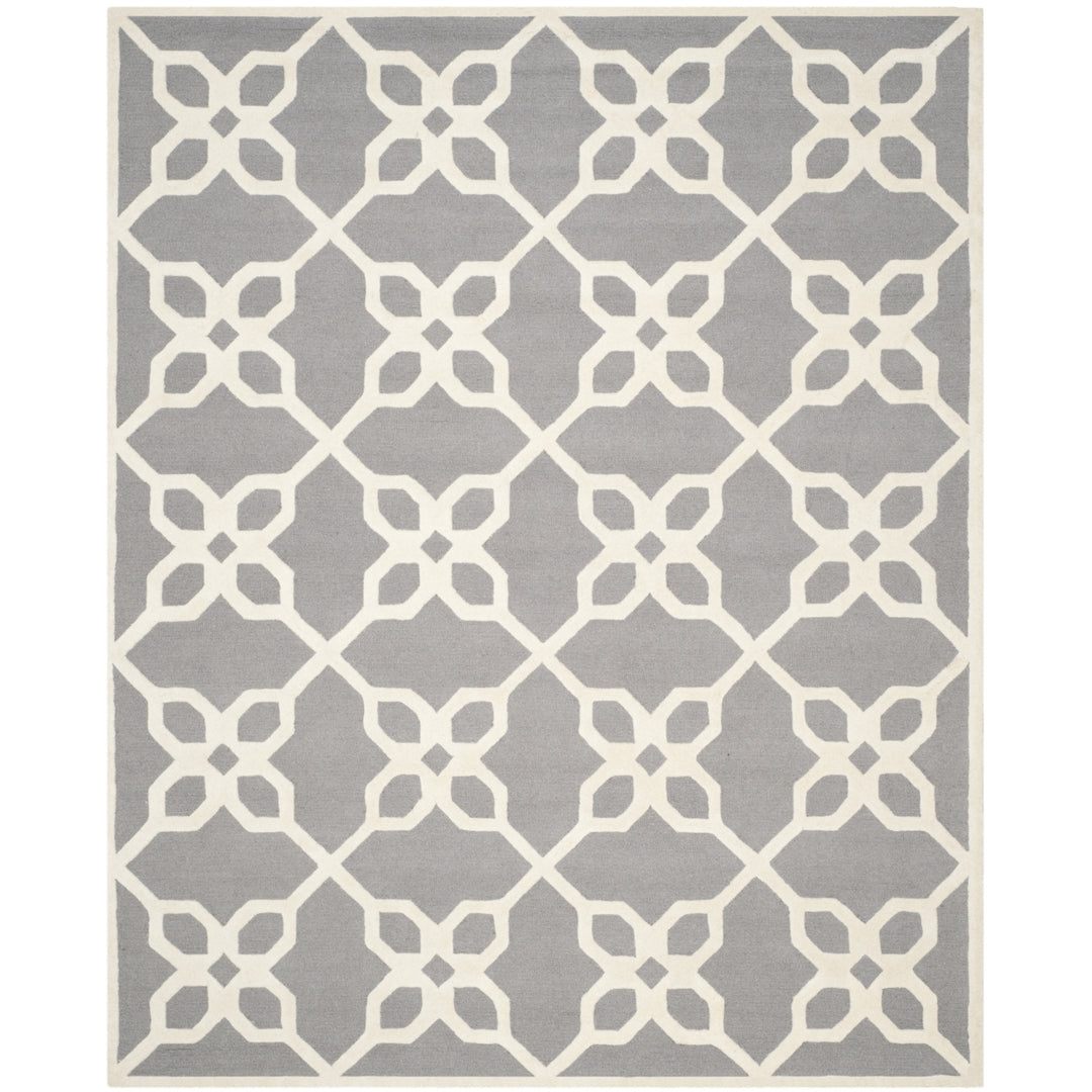 SAFAVIEH Cambridge CAM722D Dark Grey / Ivory Rug Image 1