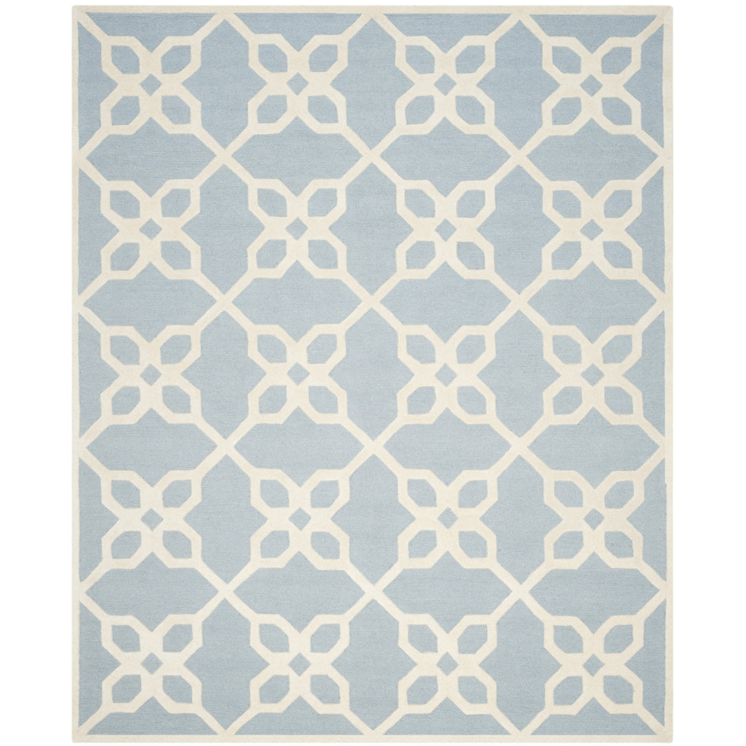 SAFAVIEH Cambridge CAM722B Handmade Blue / Ivory Rug Image 1