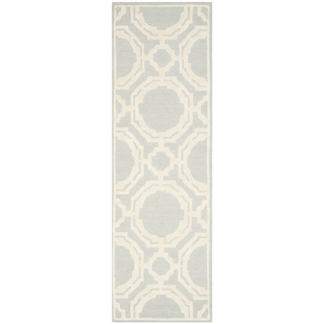 SAFAVIEH Cambridge CAM721G Handmade Grey / Ivory Rug Image 1