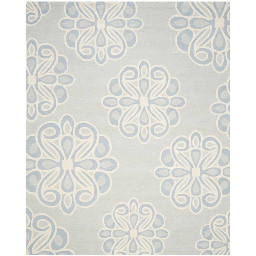 SAFAVIEH Cambridge CAM725V Handmade Grey / Blue Rug Image 1