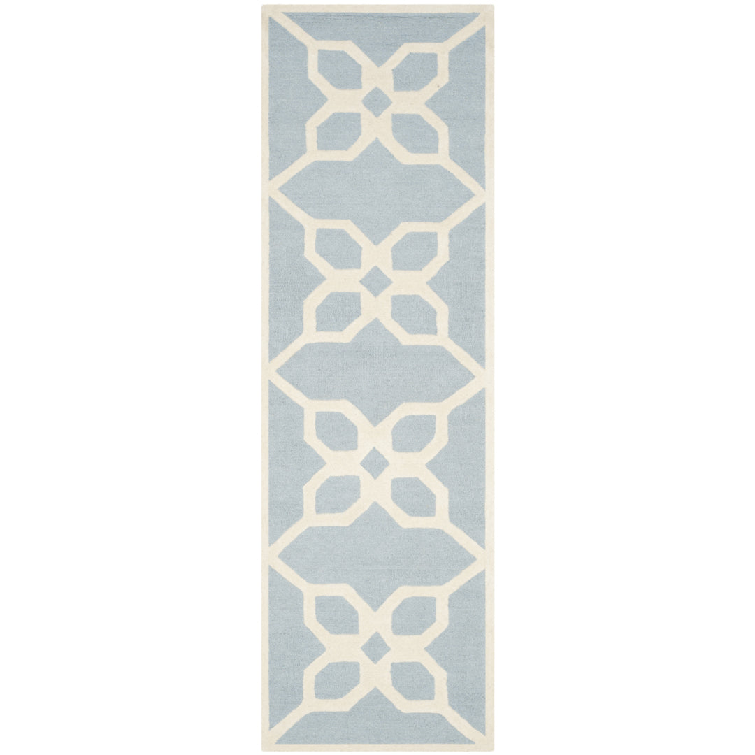 SAFAVIEH Cambridge CAM722B Handmade Blue / Ivory Rug Image 3