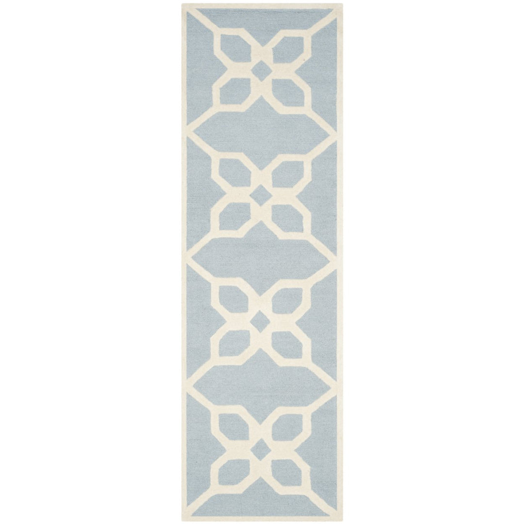 SAFAVIEH Cambridge CAM722B Handmade Blue / Ivory Rug Image 1