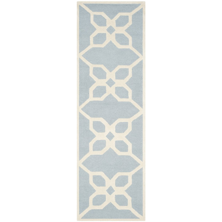 SAFAVIEH Cambridge CAM722B Handmade Blue / Ivory Rug Image 1