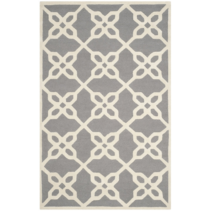 SAFAVIEH Cambridge CAM722D Dark Grey / Ivory Rug Image 5